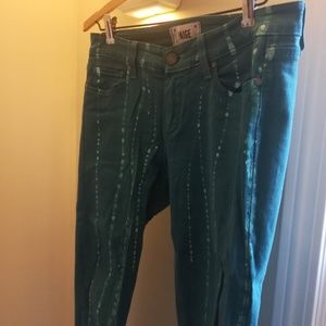 PAIGE Batik Tie Dye Skinny Jeans